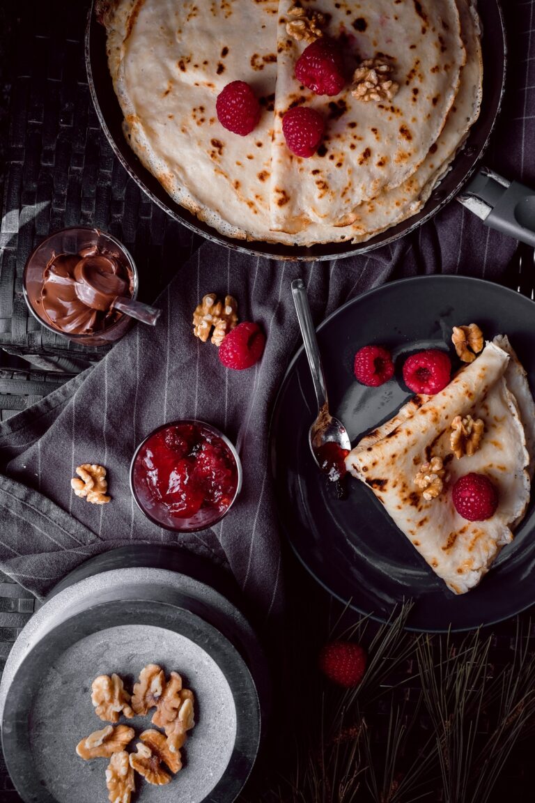 crepes food photography